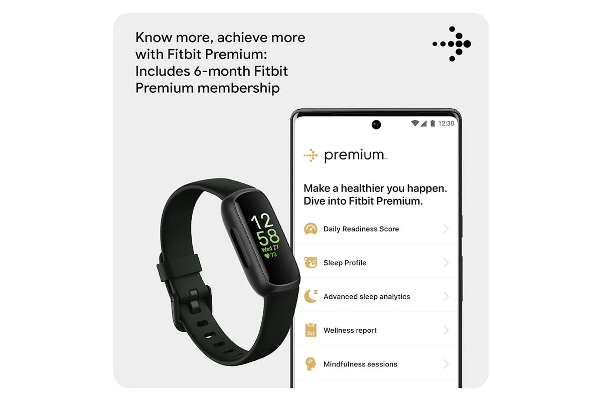 Fitbit Inspire 3 Fitness Tracker | Midnight Zen