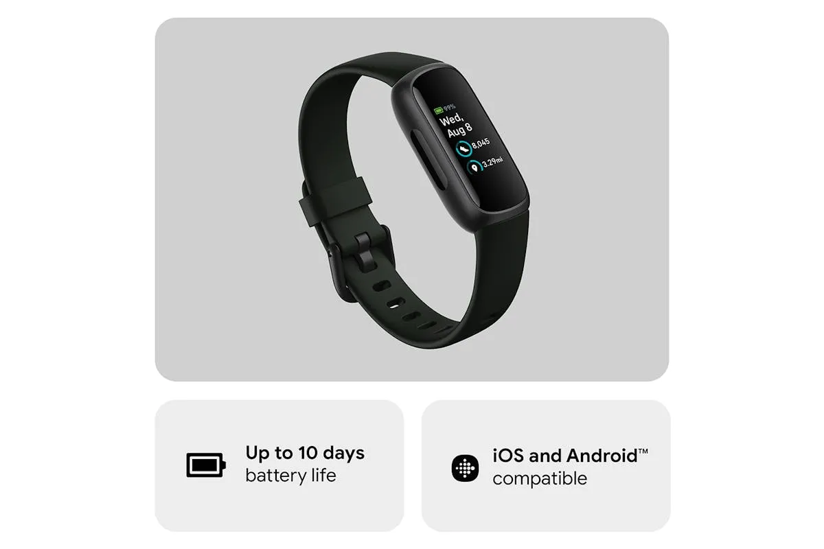 Fitbit Inspire 3 Fitness Tracker | Midnight Zen