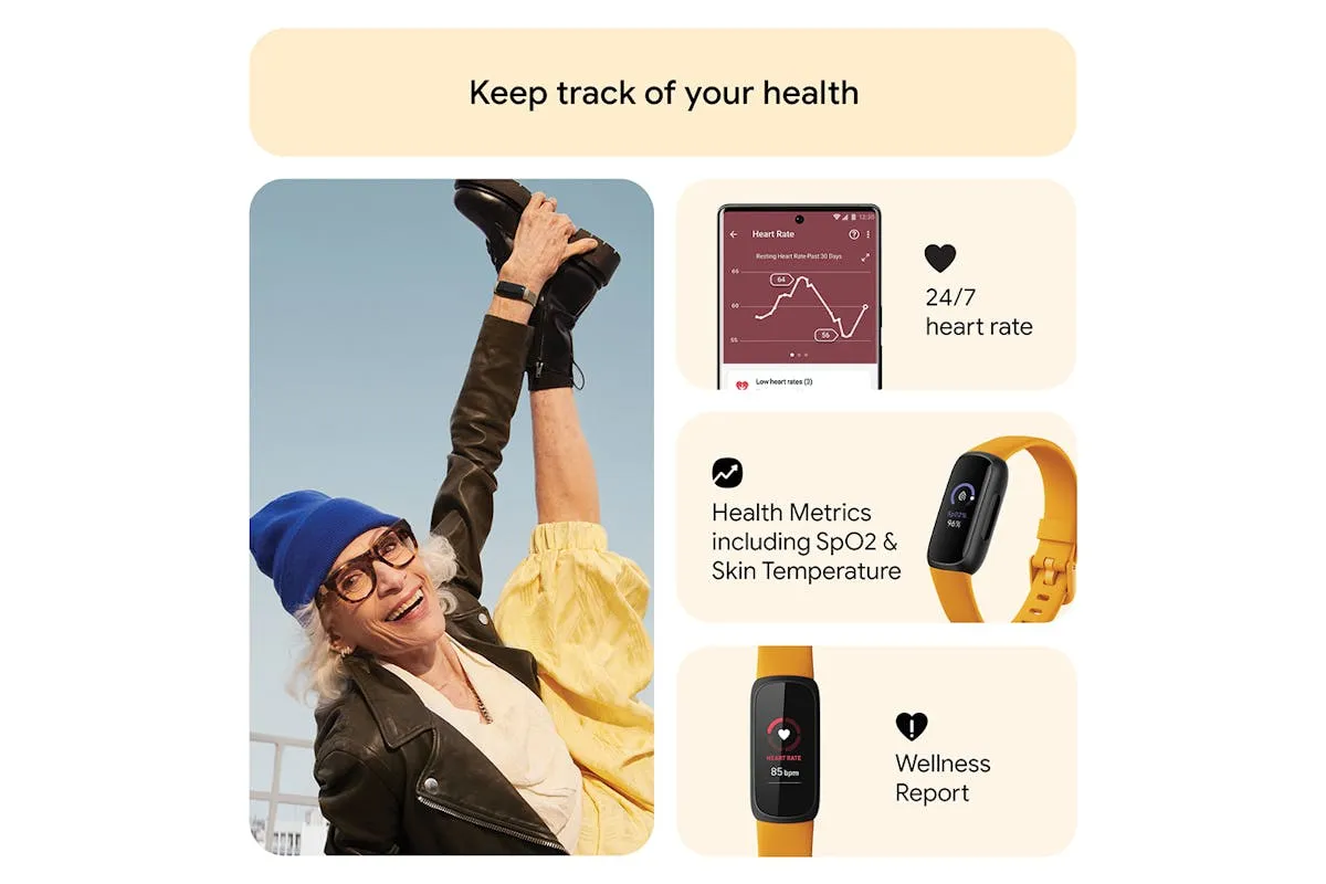 Fitbit Inspire 3 Fitness Tracker | Morning Glow