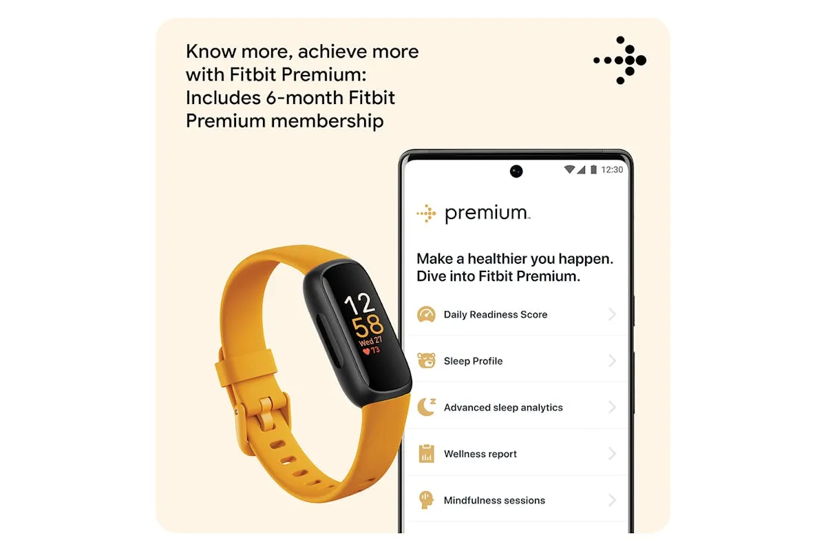 Fitbit Inspire 3 Fitness Tracker | Morning Glow