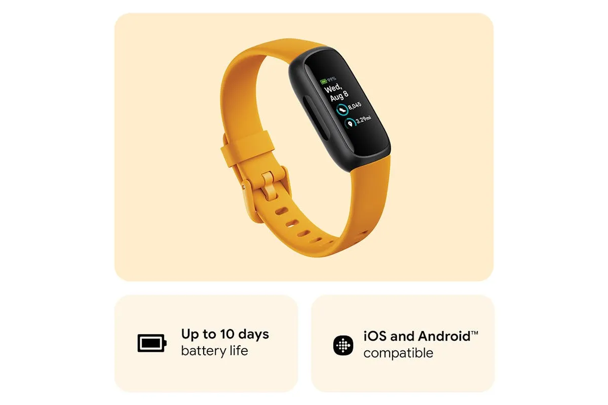 Fitbit Inspire 3 Fitness Tracker | Morning Glow
