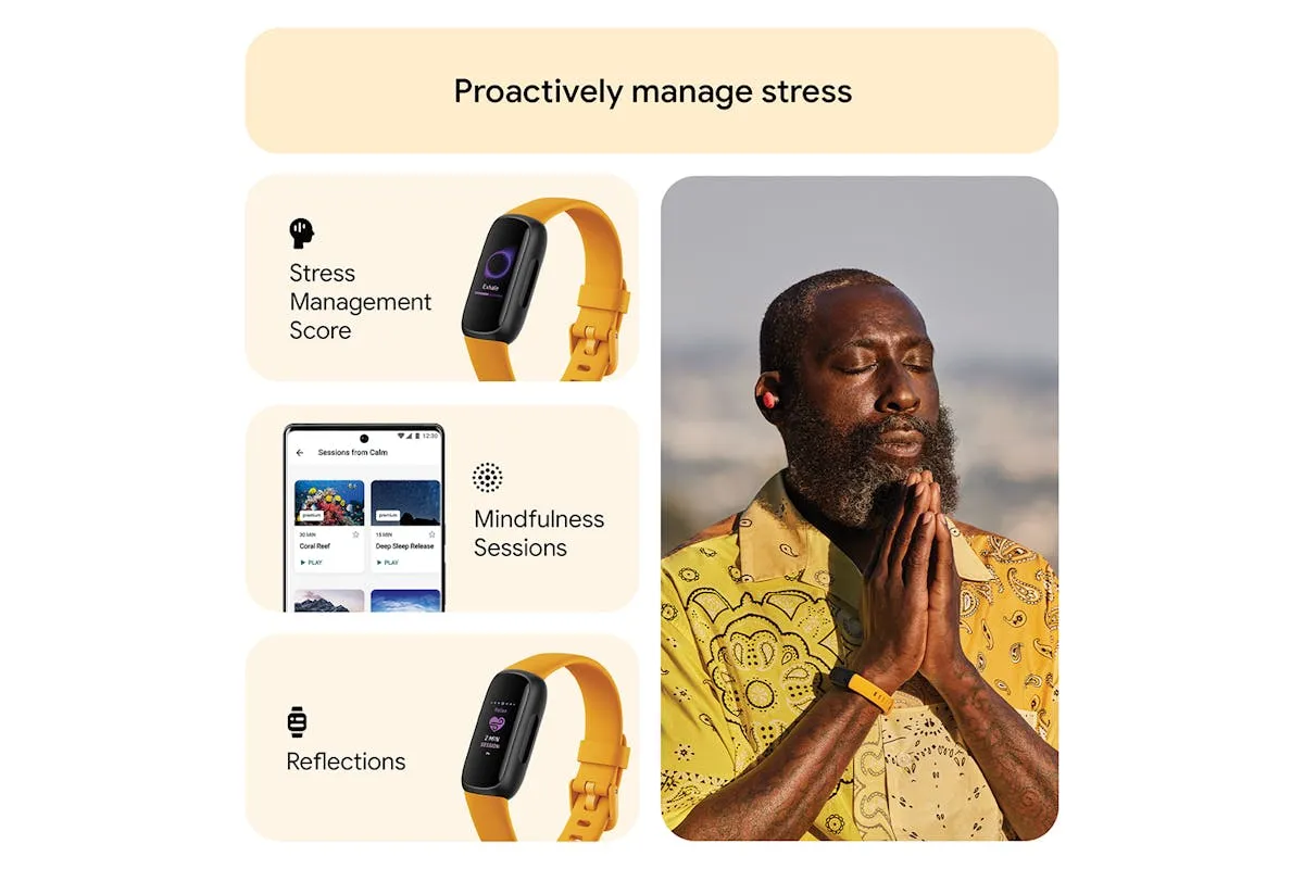 Fitbit Inspire 3 Fitness Tracker | Morning Glow