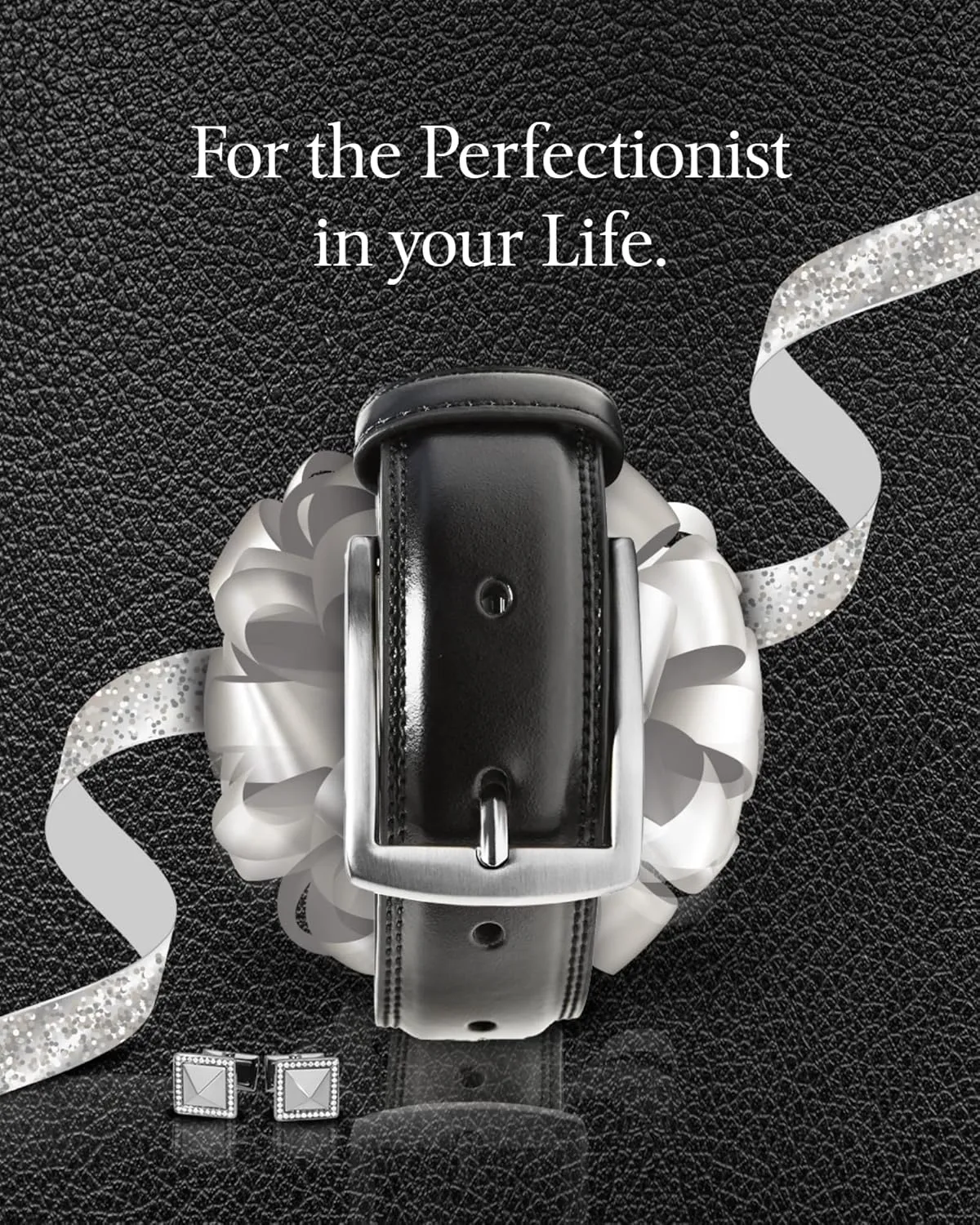 Genuine Leather Dress Belts For Men - Mens Belt For Suits, Jeans, Uniform With Single Prong Buckle - Designed in the USA