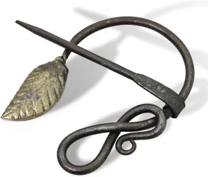 Hand-Forged Viking & Celtic Cloak Pin Brooch | Medieval Fibula for Costumes, Reenactments, Cosplay & Historical Dress Accessories 2 Piece