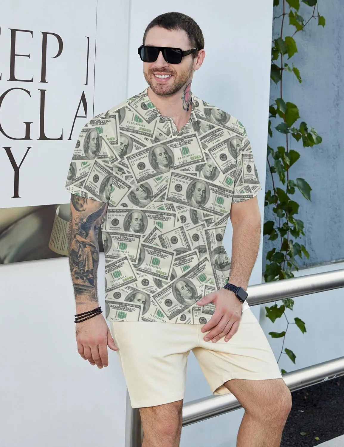 Henley Shirts for Men Short Sleeve Henley T Shirts Band Collar Men's Summer Athletic Tee