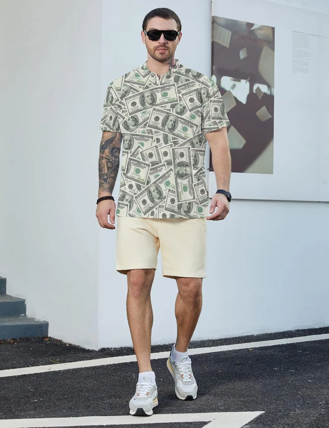 Henley Shirts for Men Short Sleeve Henley T Shirts Band Collar Men's Summer Athletic Tee
