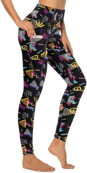High Waisted Exercise Yoga Pants for Women Running Sports Workout Yoga Leggings with Pockets