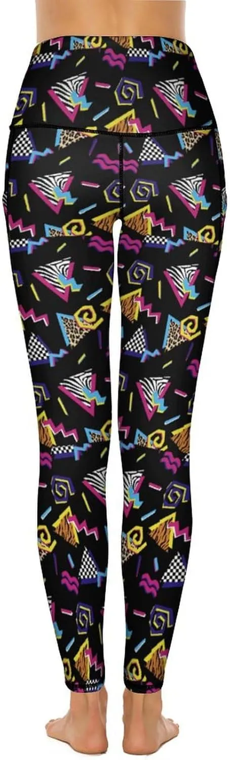 High Waisted Exercise Yoga Pants for Women Running Sports Workout Yoga Leggings with Pockets
