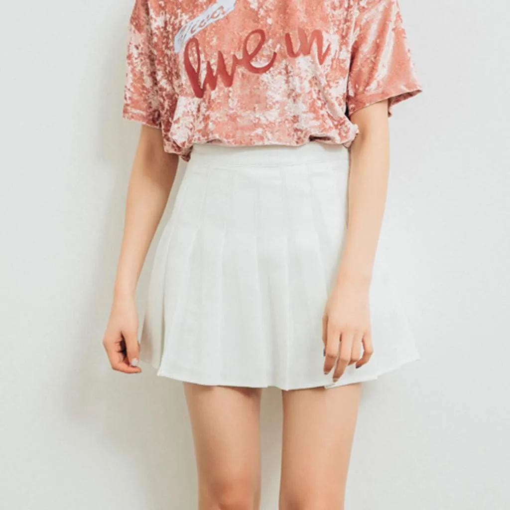 High Waisted Skirts for Women Fashion Pleated Summer Tummy Control A-Line Casual Midi Skirts Girls Trendy Clothes