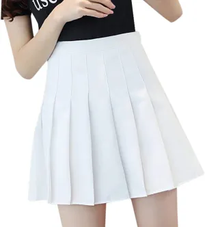 High Waisted Skirts for Women Fashion Pleated Summer Tummy Control A-Line Casual Midi Skirts Girls Trendy Clothes