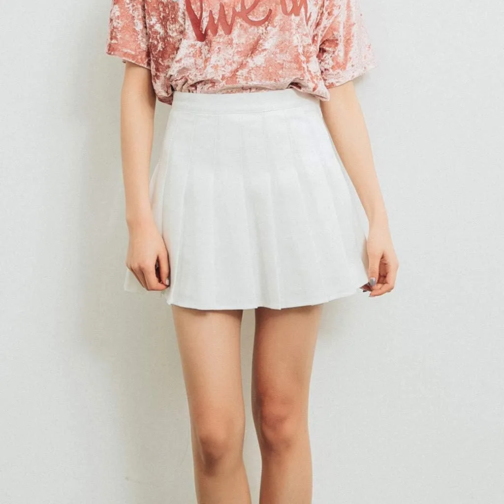 High Waisted Skirts for Women Fashion Pleated Summer Tummy Control A-Line Casual Midi Skirts Girls Trendy Clothes
