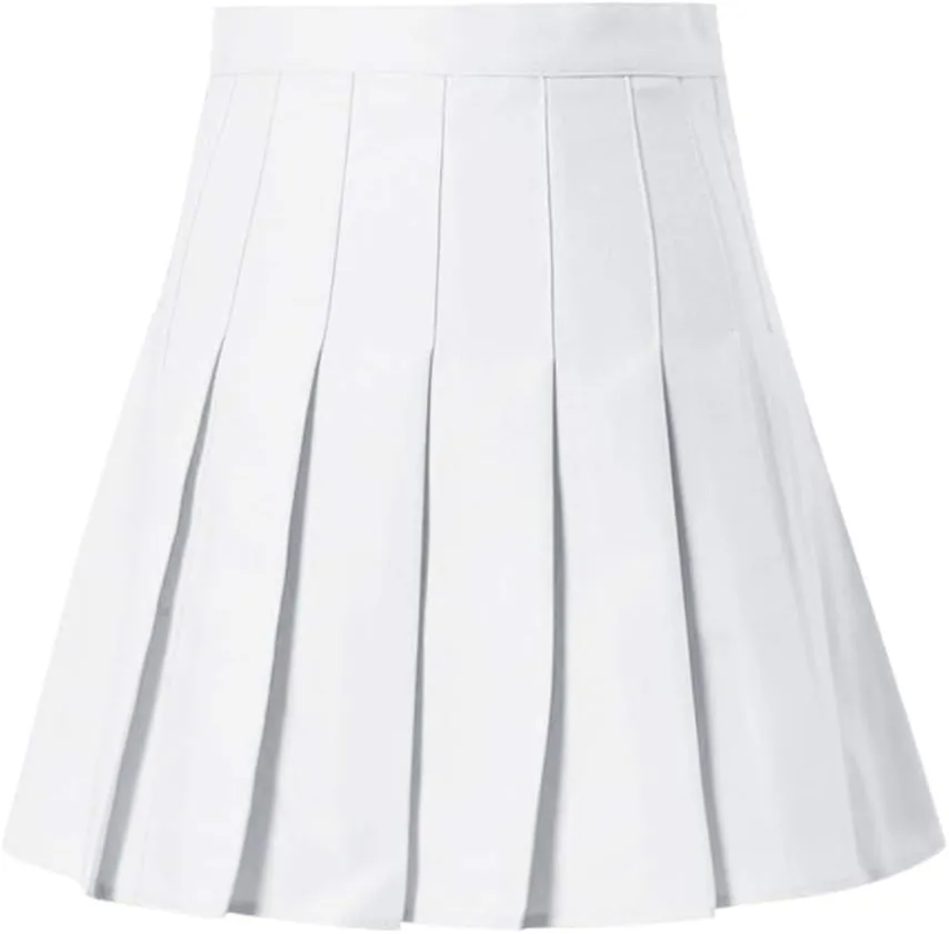 High Waisted Skirts for Women Fashion Pleated Summer Tummy Control A-Line Casual Midi Skirts Girls Trendy Clothes