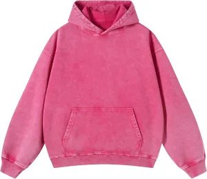 Hixiaohe Womens Oversized Hoodie Long Sleeve Sweatshirt Vintage Heavyweight Hoodies for Women Acid Wash Fall Pullover Top