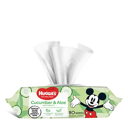 Huggies Baby Wipes Cucumber & Aloe (240 Wipes)