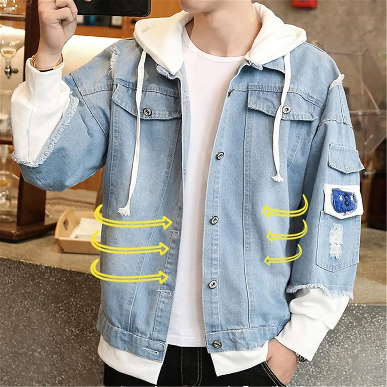 ISaikoy Anime Assassination Classroom Denim Jacket Hoodie Pullovers Sweatshirt Fleeces Costume