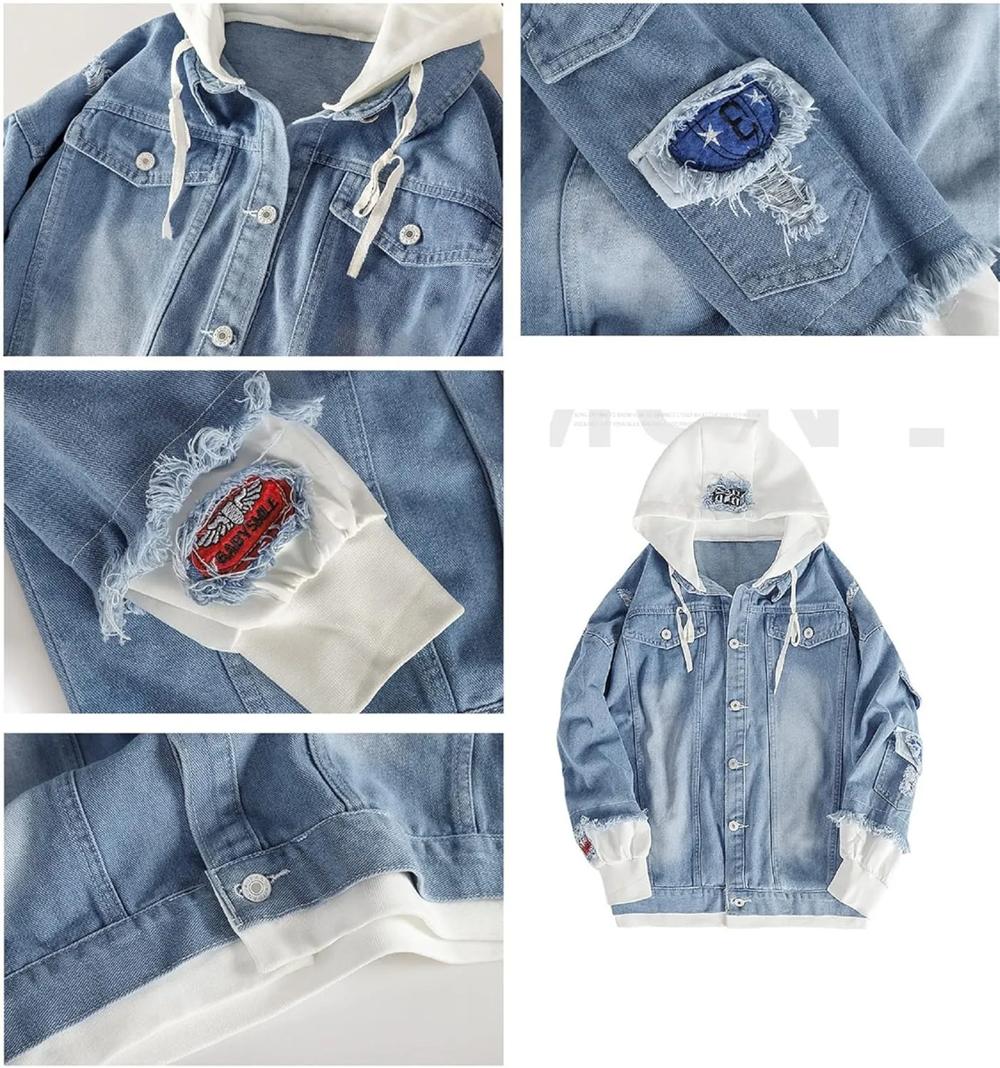 ISaikoy Anime Assassination Classroom Denim Jacket Hoodie Pullovers Sweatshirt Fleeces Costume