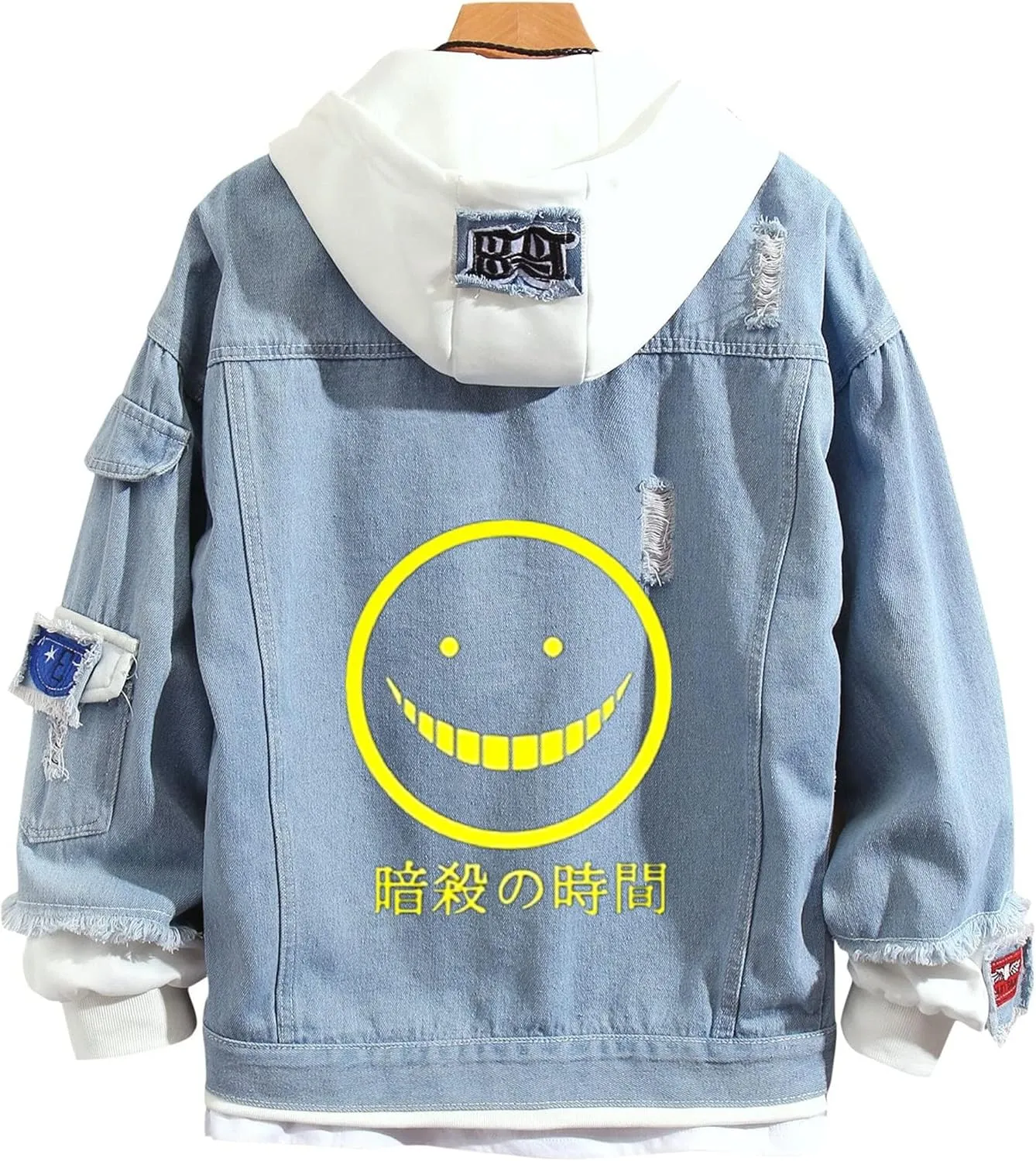 ISaikoy Anime Assassination Classroom Denim Jacket Hoodie Pullovers Sweatshirt Fleeces Costume