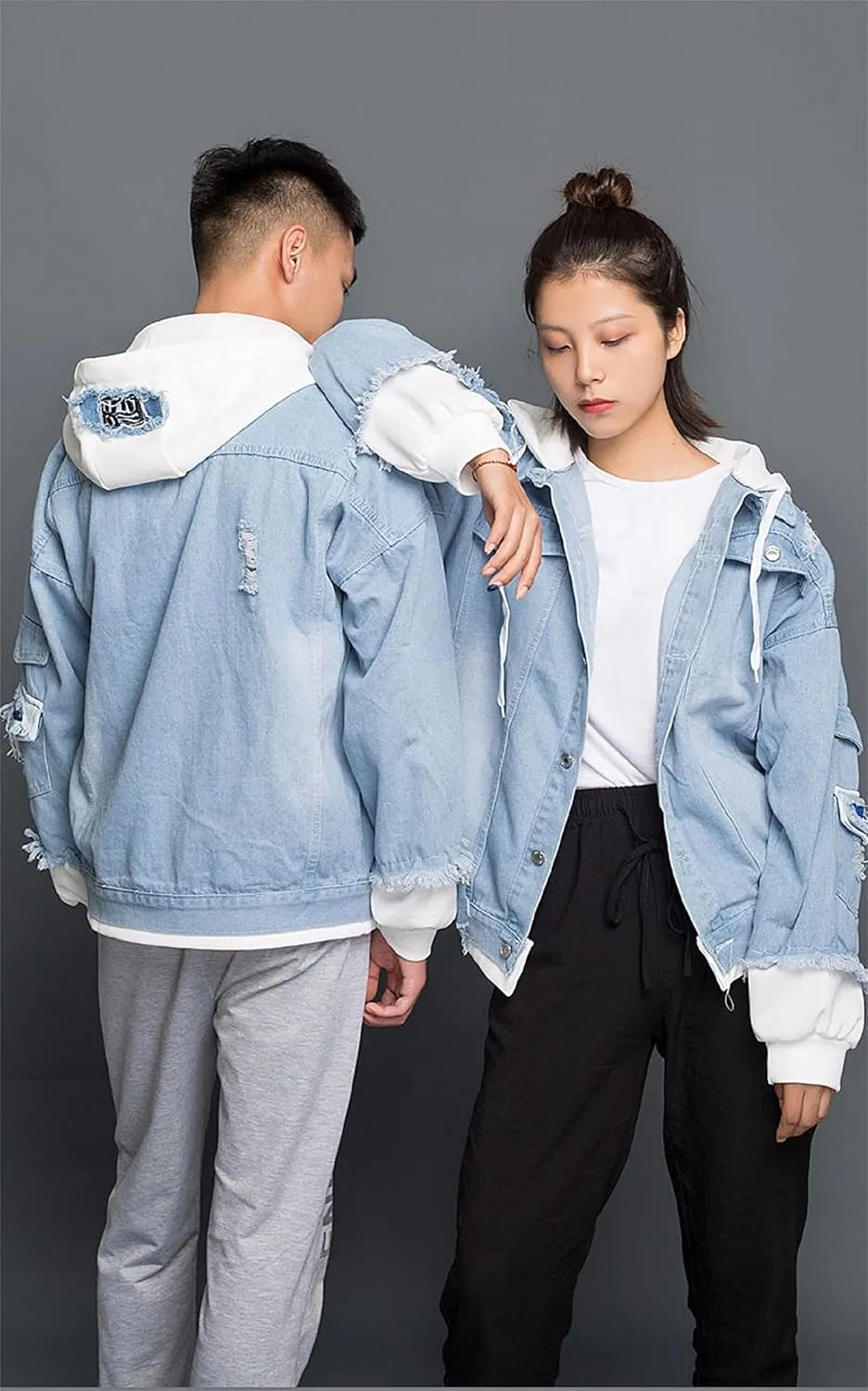 ISaikoy Anime BEASTARS Denim Jacket Legoshi Jeans Long Sleeve Sweatshirt Sweater Hoodie Pullovers