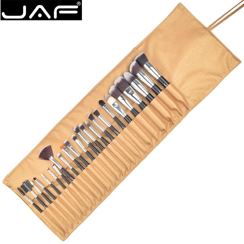 JAF 24 pcs Premiuim Makeup brush set High Quality Soft Taklon Hair Professional Makeup Artist Brush Tool Kit J2404YC-B