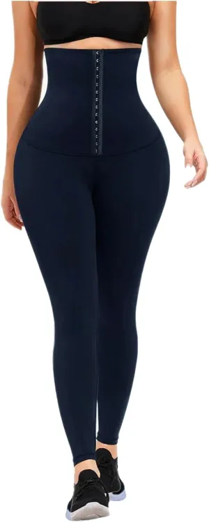 JGS1996 Plus Size Shapewear Tummy Control Leggings for Women High Waisted Compression Corset Waist Trainer Pants Body Shaper