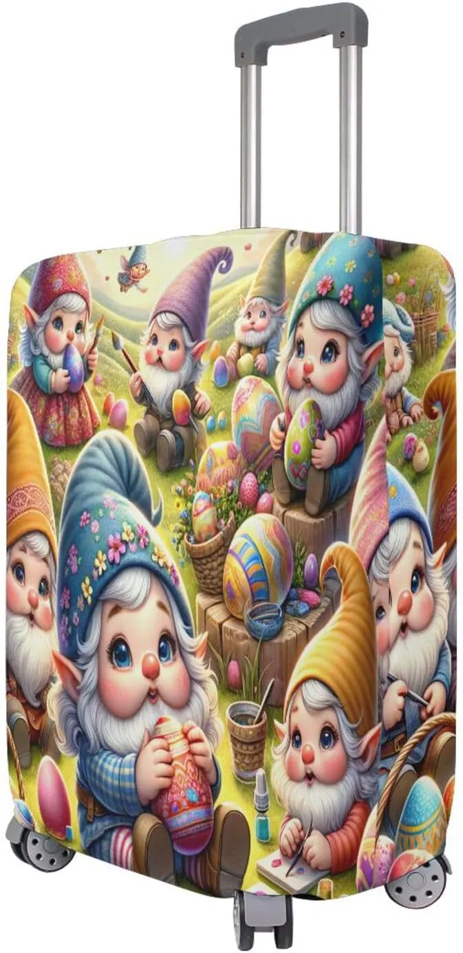 Joisal Cute Cartoon Easter Gnomes Suitcase Protector Cover Elastic Luggage Identifiers for Suitcases Unique, Luggage Accessories for Travel