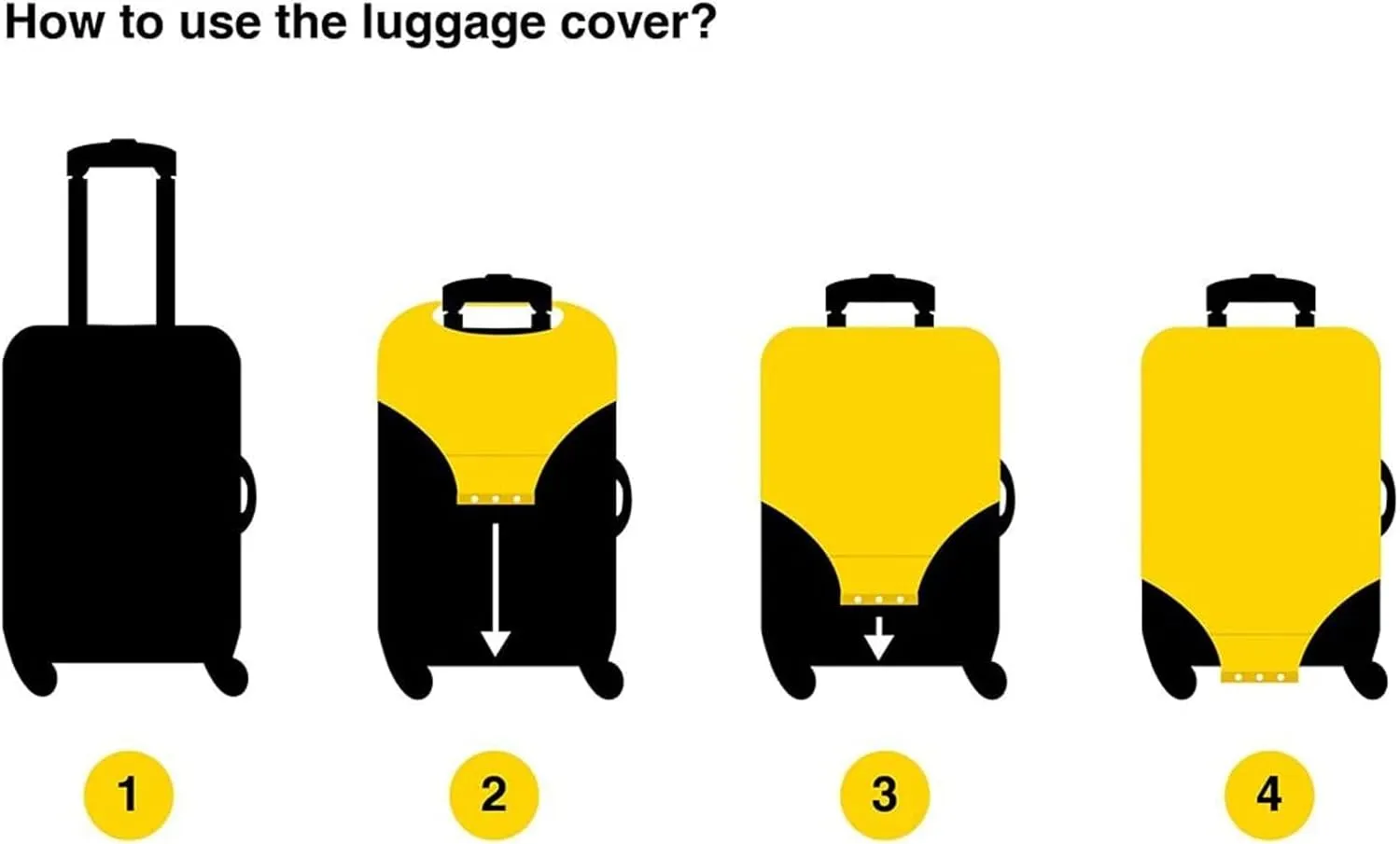 Joisal Cute Cartoon Easter Gnomes Suitcase Protector Cover Elastic Luggage Identifiers for Suitcases Unique, Luggage Accessories for Travel