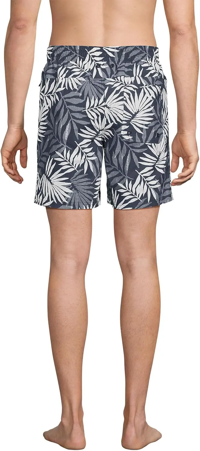 Lands' End Men's 7 Inch Volley Hydroliner Swim Trunks
