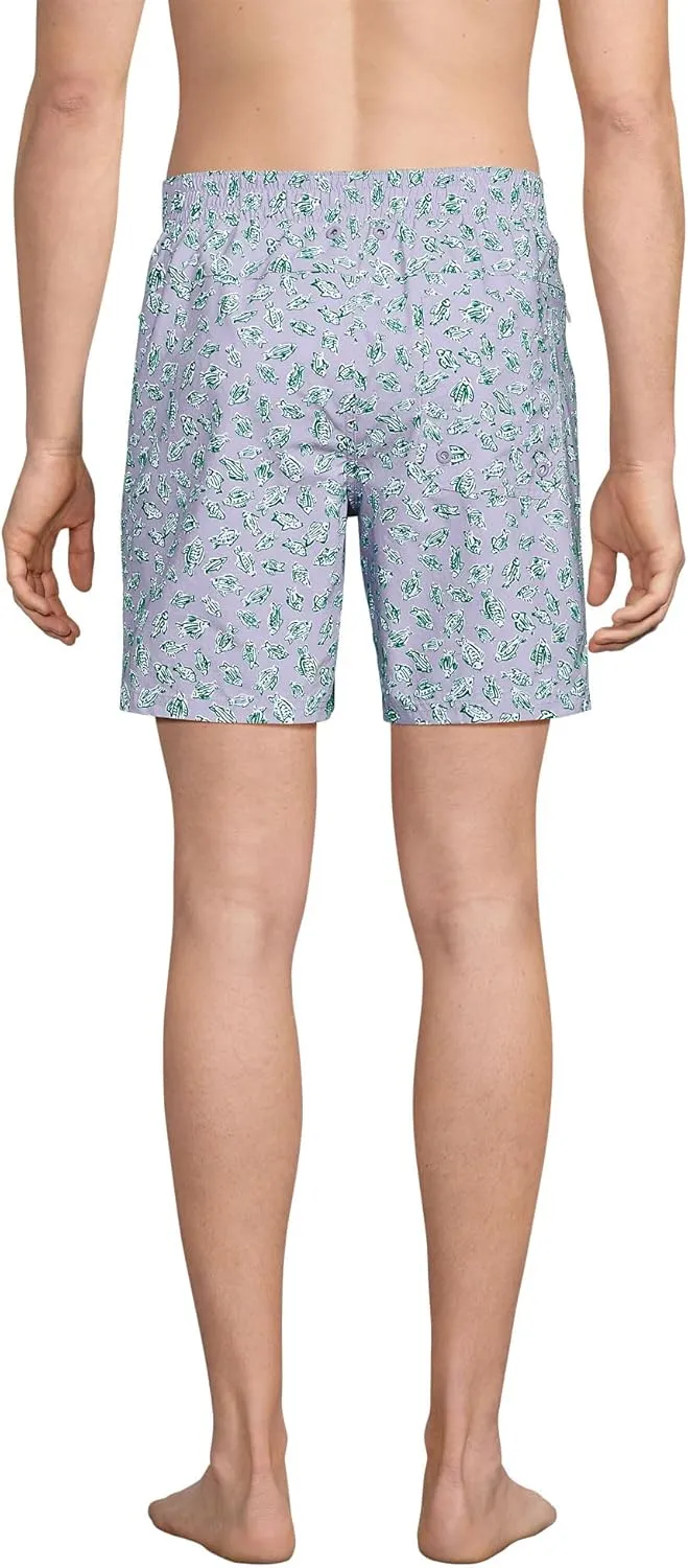 Lands' End Men's 7 Inch Volley Hydroliner Swim Trunks