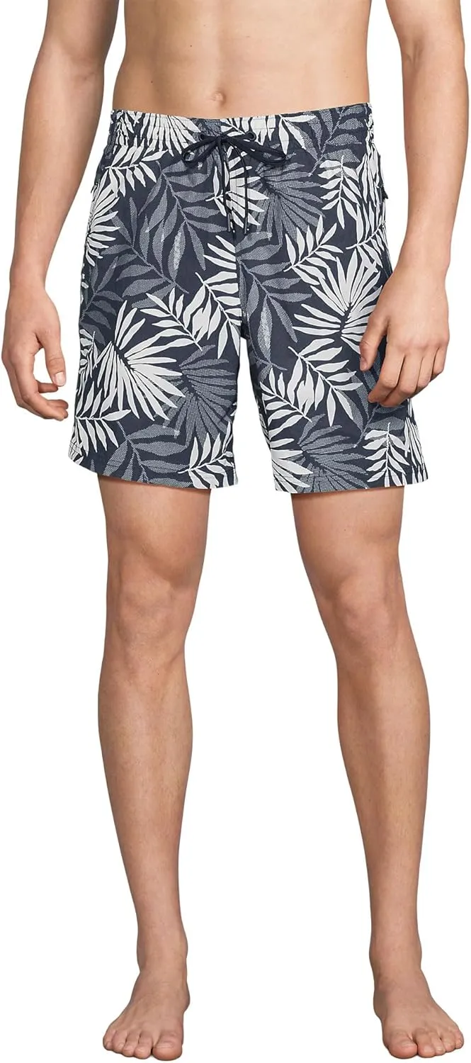 Lands' End Men's 7 Inch Volley Hydroliner Swim Trunks