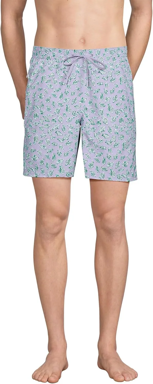 Lands' End Men's 7 Inch Volley Hydroliner Swim Trunks