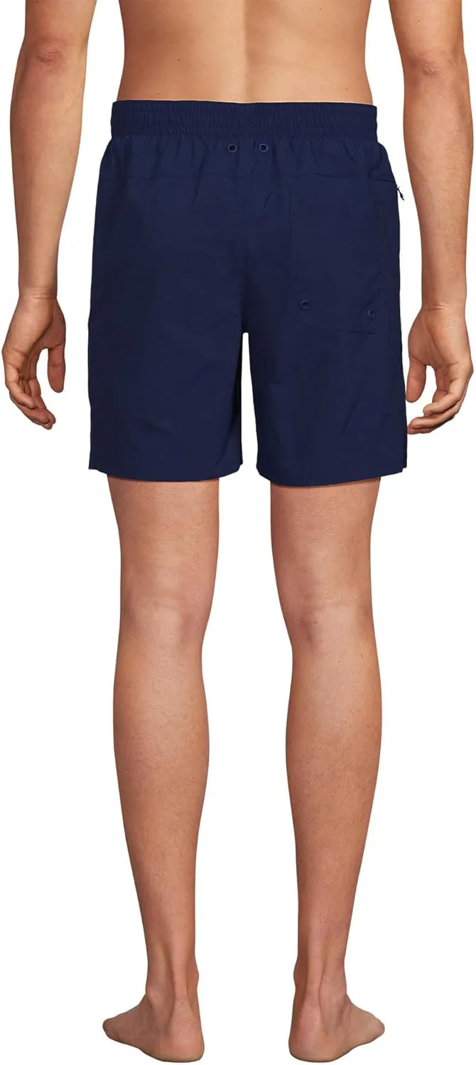 Lands' End Men's 7 Inch Volley Hydroliner Swim Trunks