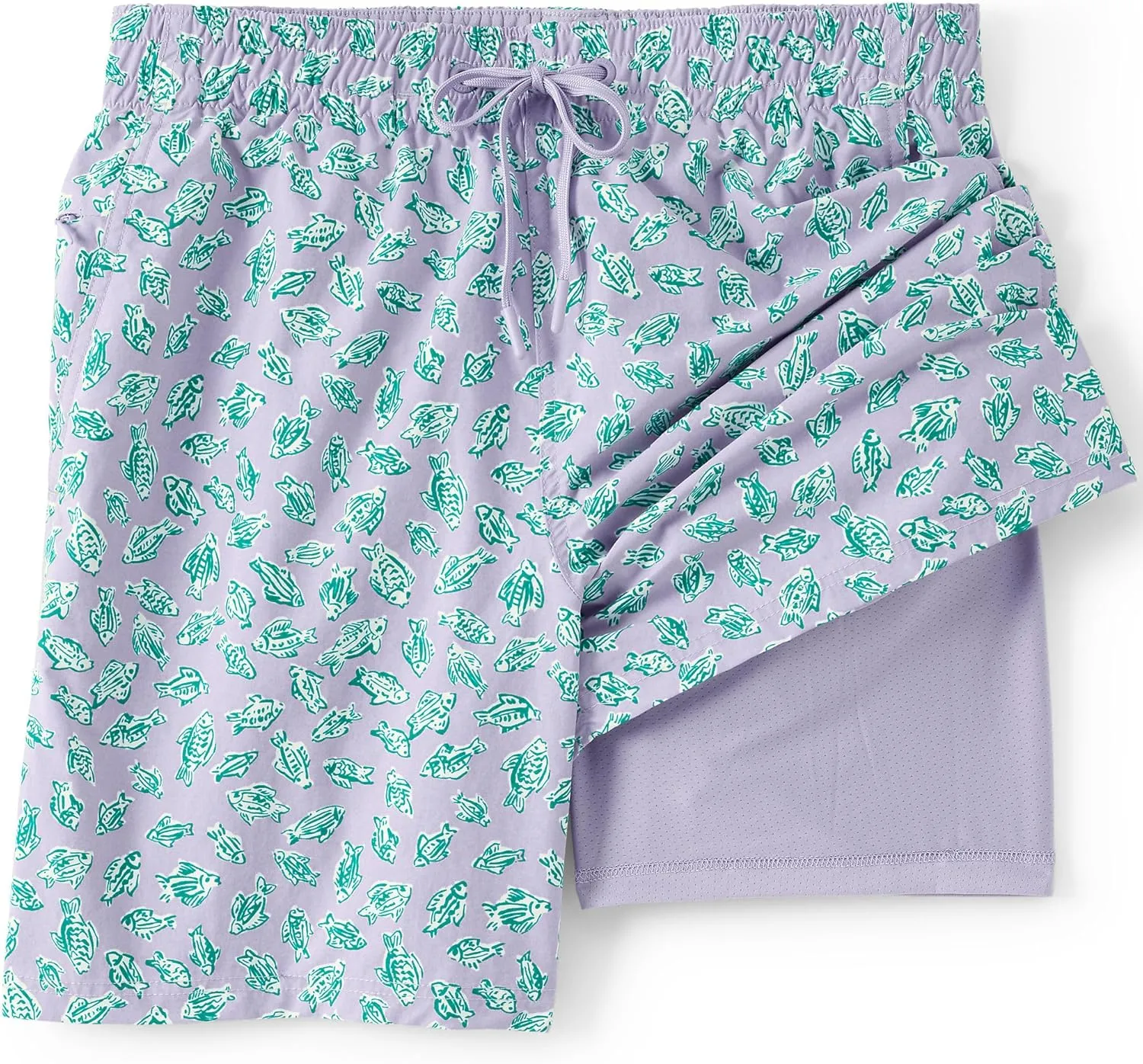 Lands' End Men's 7 Inch Volley Hydroliner Swim Trunks