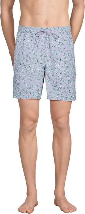 Lands' End Men's 7 Inch Volley Hydroliner Swim Trunks