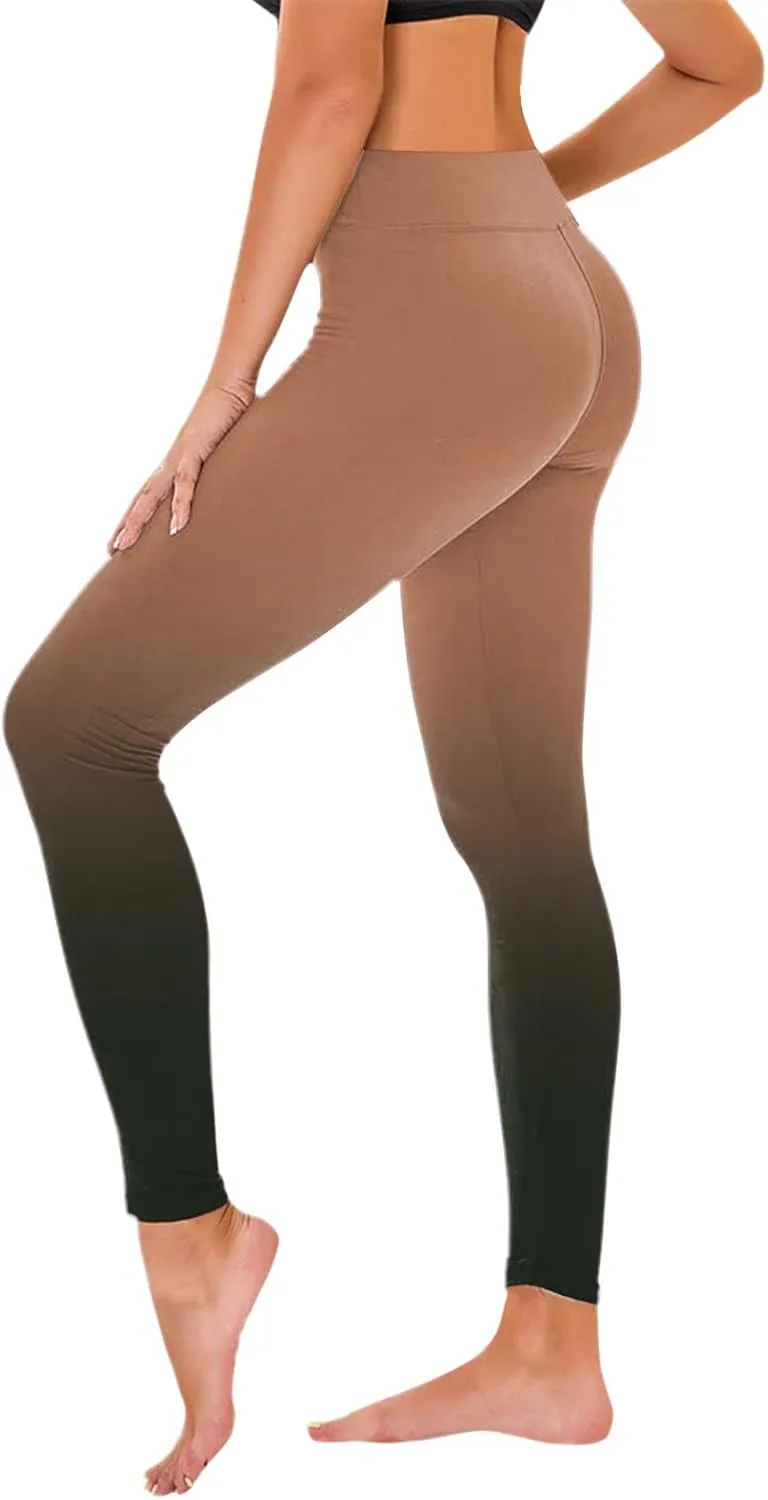LCMTWX Workout Leggings Autumn Casual Print Leggings Boot Pants Workout Leggings Winter Warm Thick Tights High Waisted