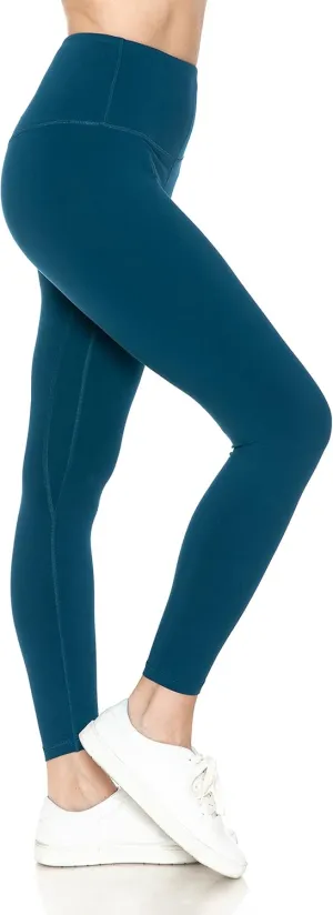 Leggings Depot Women's High Waist Workout Leggings Tummy Control Active Yoga Pants