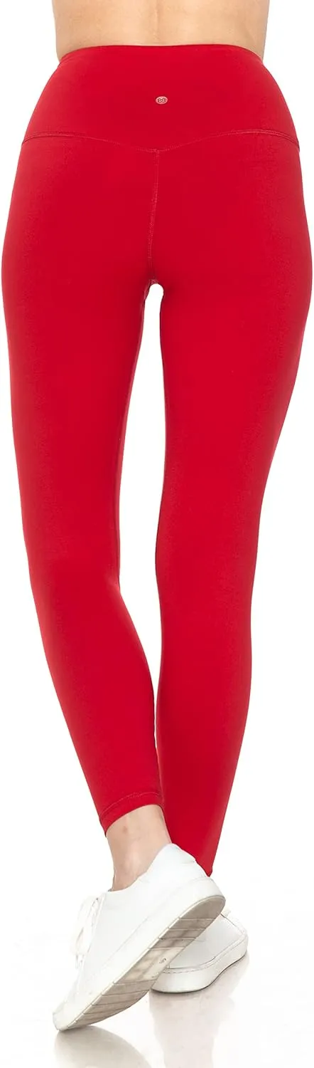 Leggings Depot Women's High Waist Workout Leggings Tummy Control Active Yoga Pants