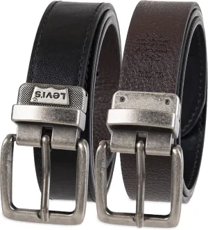 Levi's Big Kids Belt - School Friendly Casual Two-in-One Reversible Belt