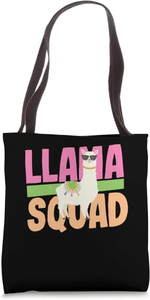 Llama Squad Tote Bag