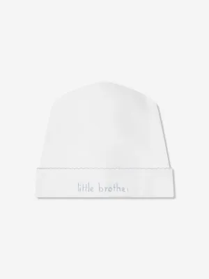 Magnolia Baby Baby Boys Little Brother Hat in White