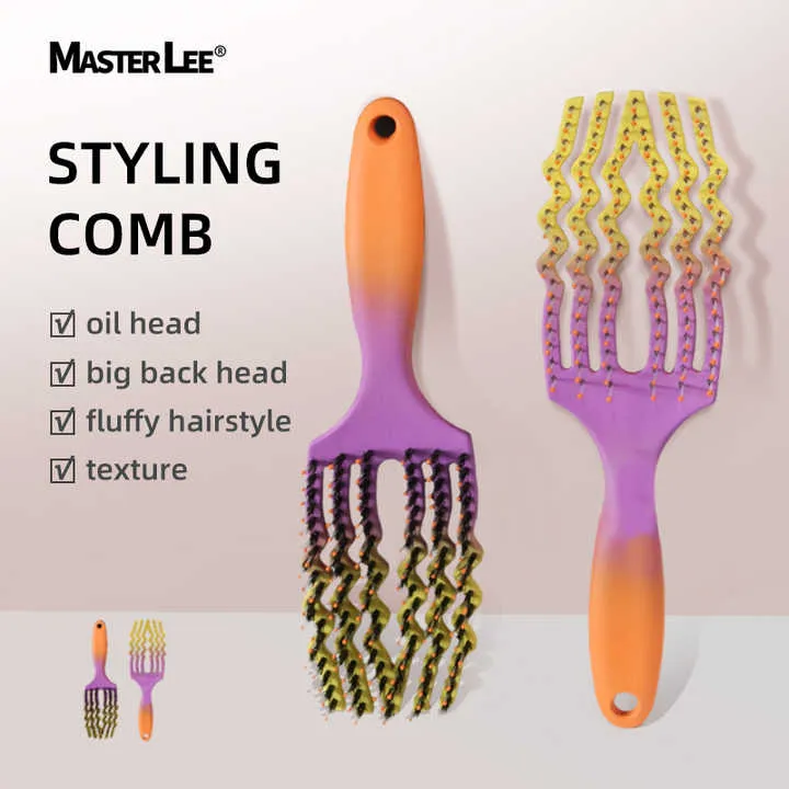 Masterlee Custom Label Scalp Massage-فرشاة تدليك فروة