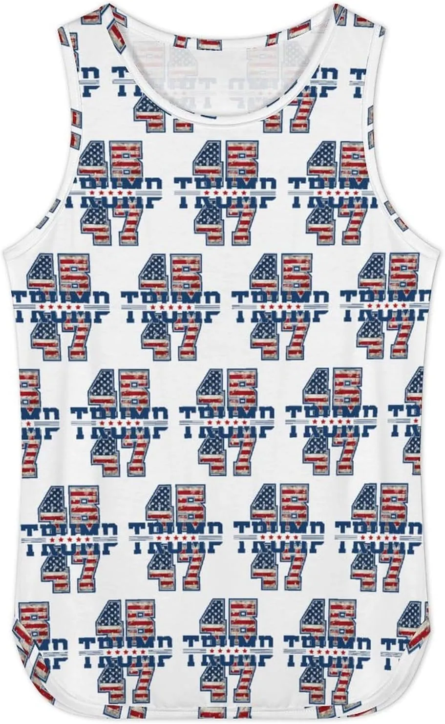 Mens Beach Tank Tops Trump Sleeveless Lightweight Shirts Summer Running Athletic Swim Shirts