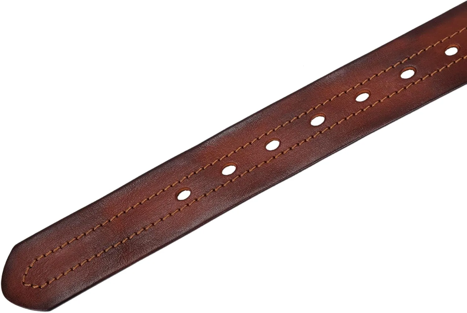 Mens Belts Full Grain Leather Real Italian Material Western Cowboy Belt 1.5 Wide Casual Jean Belt Gift Box Packaging