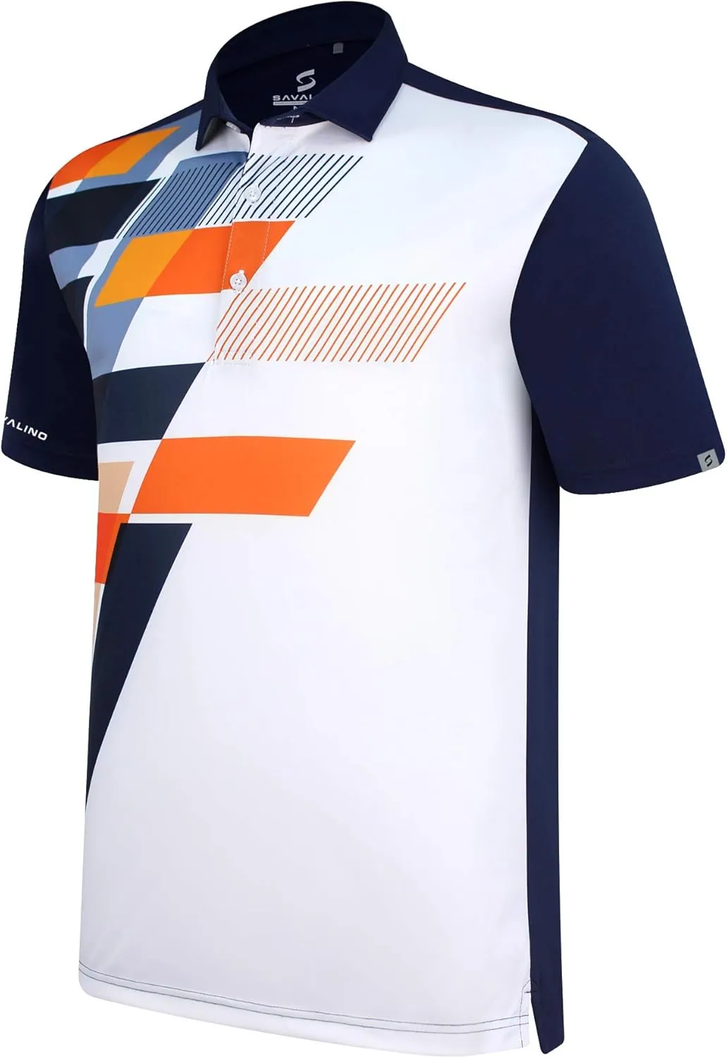 Men's Bowling Polo Shirts Material Wicks Sweat & Dries Fast, Size S-6XL