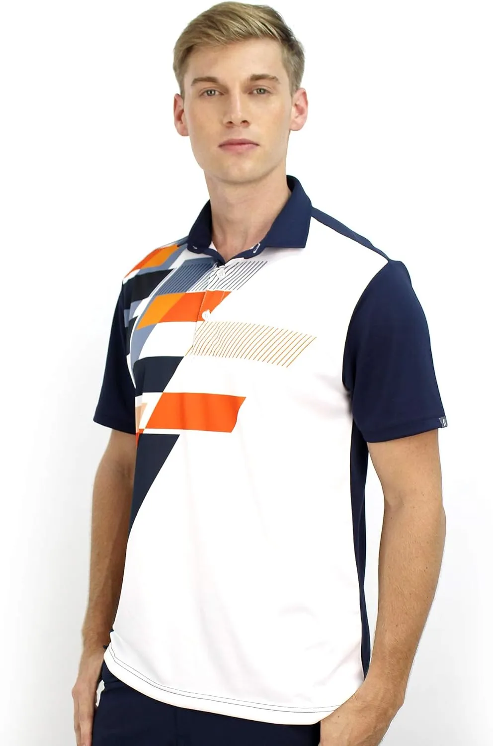 Men's Bowling Polo Shirts Material Wicks Sweat & Dries Fast, Size S-6XL