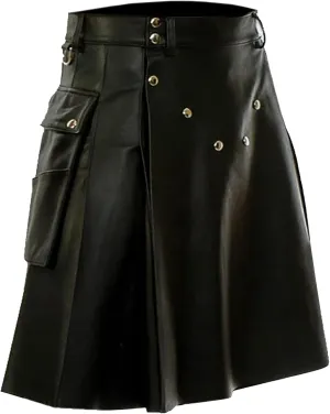Mens Fashion Casual Scottish Plaid Contrast Pocket Pleated Skirt Mens Kilts Utility Kilt Accessories Leather Men