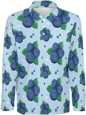 Mens Flamingos Polo Shirts Quick-Dry Moisture Wicking 3D Print Long Sleeve Golf Shirts