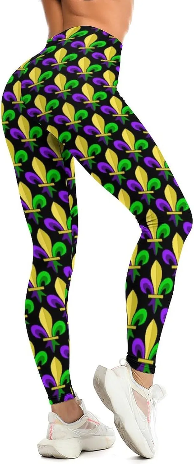 Mermaid Leggings for Women Halloween Shiny Green Fish Scale Legging Pants