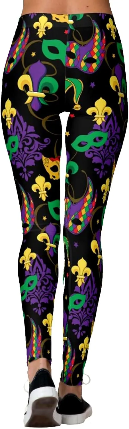 Mermaid Leggings for Women Halloween Shiny Green Fish Scale Legging Pants