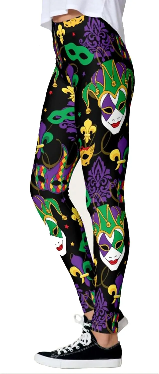 Mermaid Leggings for Women Halloween Shiny Green Fish Scale Legging Pants