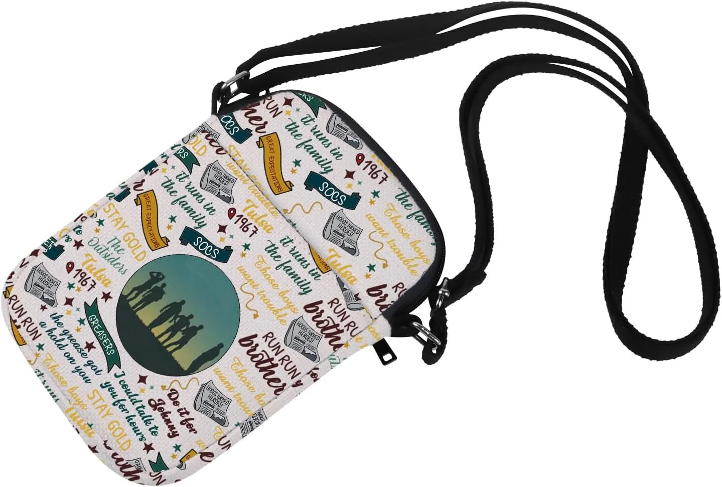 Musical Gift Musical Theater Quotes Makeup Zipper Pouch for Actor Actress (crossbody bag)